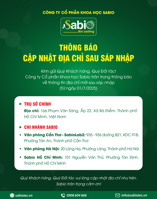 THÔNG BÁO CẬP NHẬT ĐỊA CHỈ SAU SÁP NHẬT