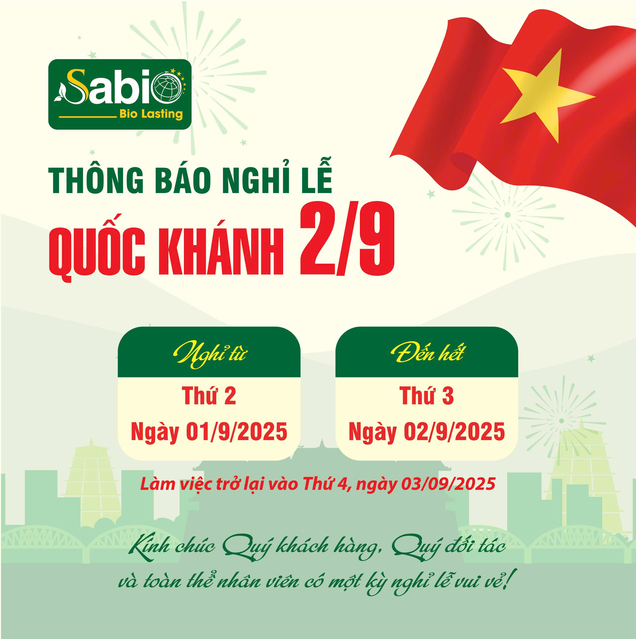 THÔNG BÁO NGHỈ LỄ 2/9